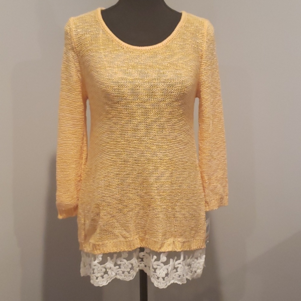 Style & Co Orange Sweater